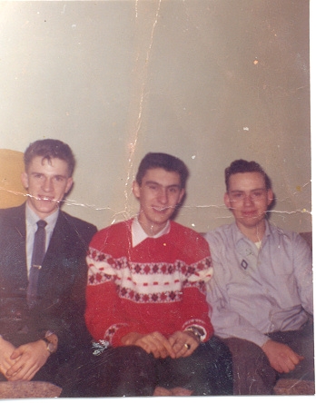 Earle Craigie, Paul Decareau, and Tom Donahue (deceased) around graduation time.