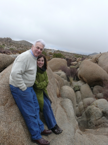 Richard with wife Phyllis Joshua Tree National Park 2010